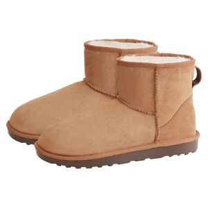 Kirkland Signature Classic Shearling-Lined Ankle Boots in Chestnut